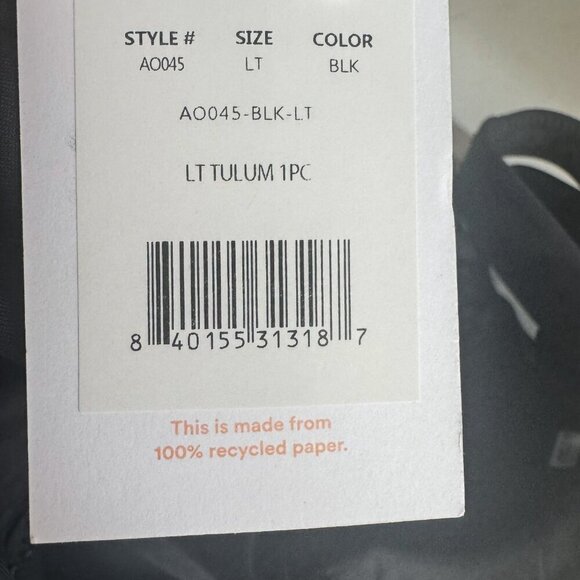 Andie Swim Black Low Back Classic Swimsuit LT - Picture 6 of 6